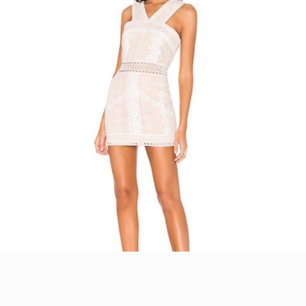 Elegant White Lace Dress